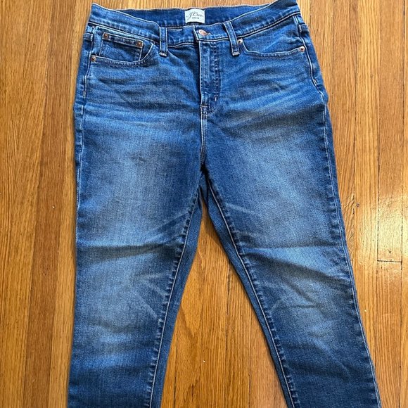J.Crew 9" High-rise Toothpick Jean with cut hem Sz 28 - Picture 2 of 4